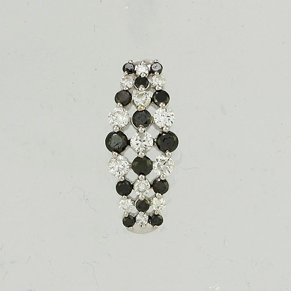 14KW 1.25CTW BLACK DIA FANCY PENDANT