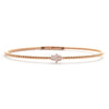 14KR 0.10CTW DIAMOND LADIES HAMZA BANGLE