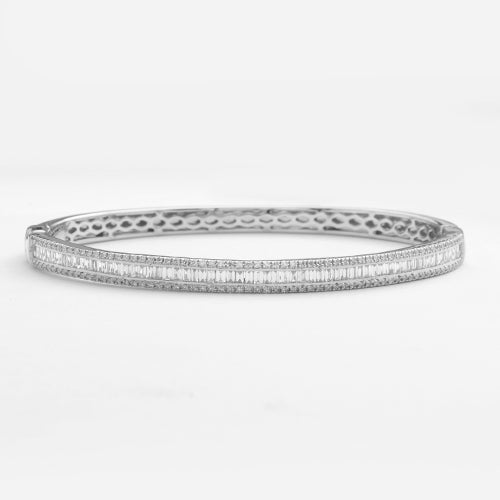 14KW 1.85CTW DIAMOND BAGUETTE SINGLE ROW LADIES