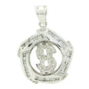 10K DIA. PENDANT ($ DESIGN), BG 1.80CT., RD 0.32CT
