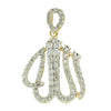 14KY 0.35CTW DIAMOND 'ALLAH' PENDANT