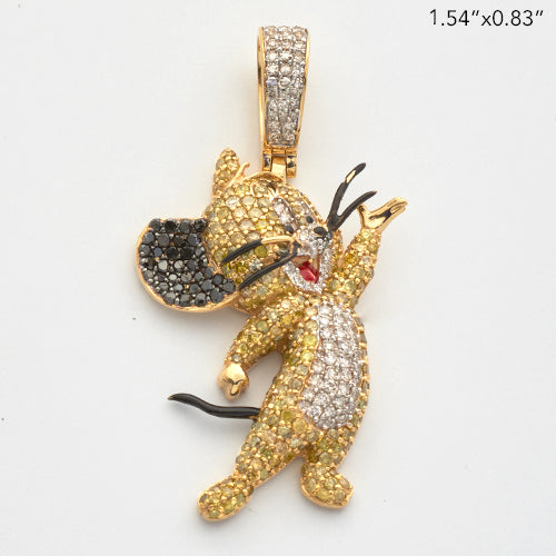 10KY 1.70CTW YELLOW, BLACK, AND WHITE DIAMOND