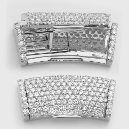 10KW 2.55CTW DIAMOND CURVED LOCK FOR LINK CHAIN