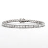 14KW 4.50CTW BAGUETTE DIAMOND BRACELET