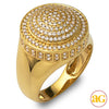 14KY 1.25CTW DIAMOND MENS DOME RING - DIAMOND SID