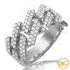 10KW 1.35CTW DIAMOND SQUARE LINK MIAMI CUBAN MENS