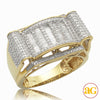 10KY 1.00 CTW BAQUETTE DIAMOND MEN'S RING