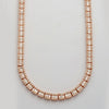 14KR 23.00CTW BAGUETTE NECKLACE 20"