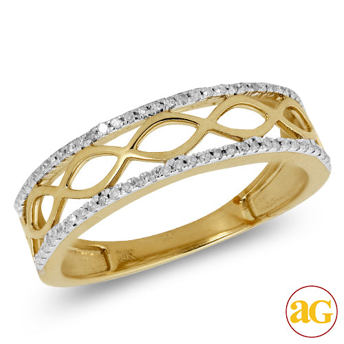 14ky diamond fancy band - Main Image