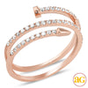 14KR 0.35CTW DIAMOND DESIGNER "NAIL" RING