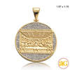 10KY 0.85CTW DIAMOND 'LAST SUPPER' PENDANT