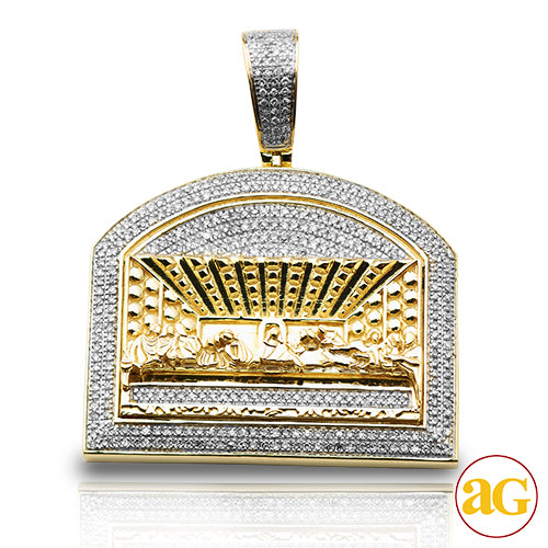 10KY 1.05CTW DIAMOND 'LAST SUPPER' PENDANT