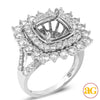 14KW 2.75CTW DIAMOND SEMI MOUNT RING