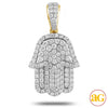 14KY 1.00CTW DIAMOND 'HAMZA' PENDANT