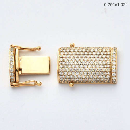 10KY 2.25CTW DIAMOND STRAIGHT PUSH LOCK FOR LINK