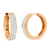 14KR 1.75CTW DIAMOND HOOPS [TWO ROW PRINCESS]