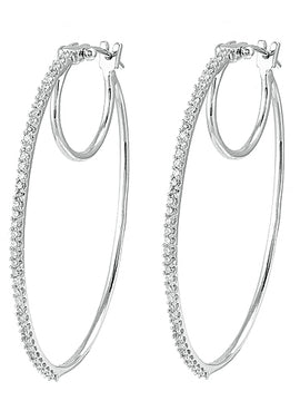 10KW 0.33CTW OVAL HOOP ER