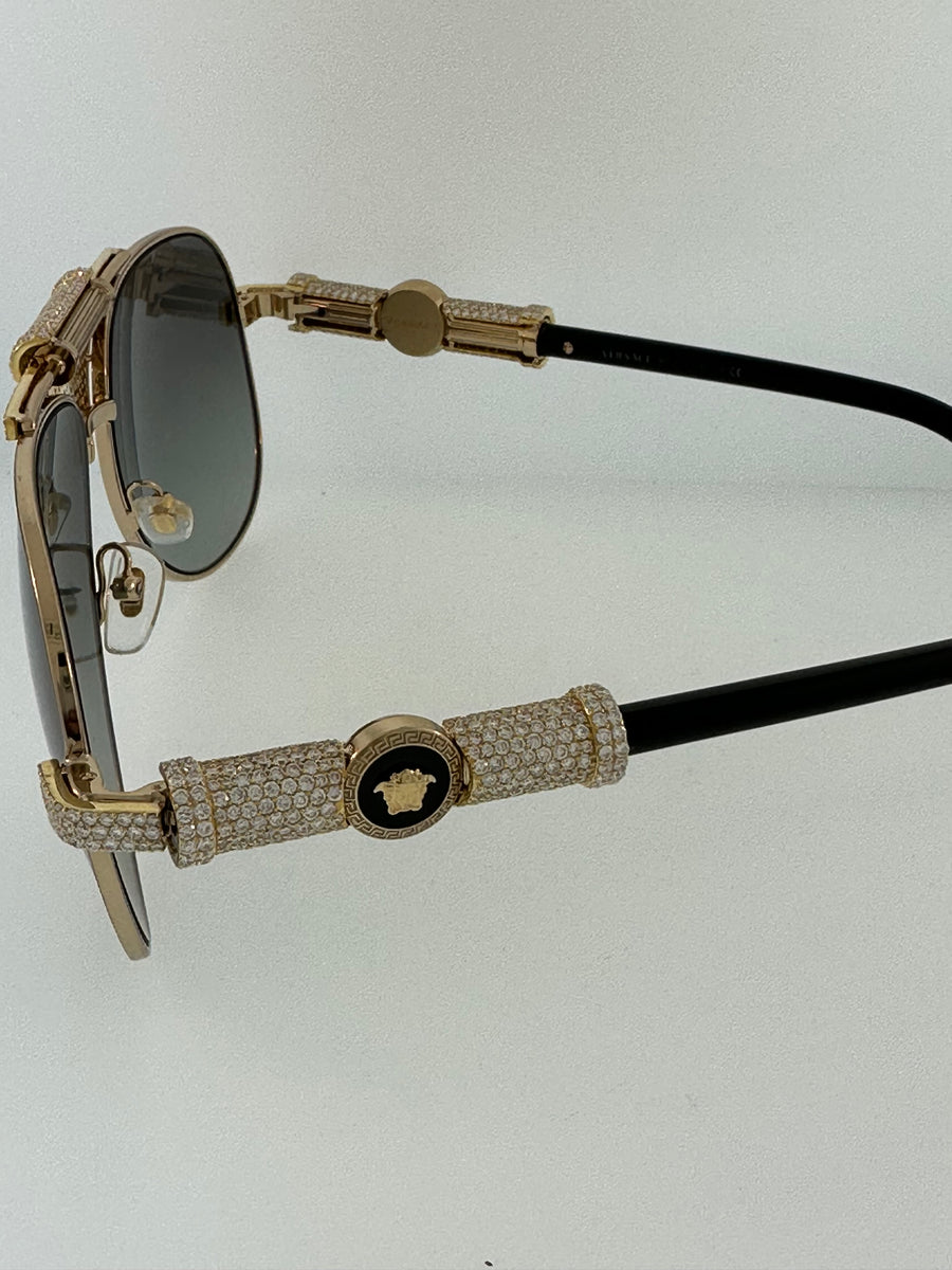 10kt Diamond Versace Sun Glasses