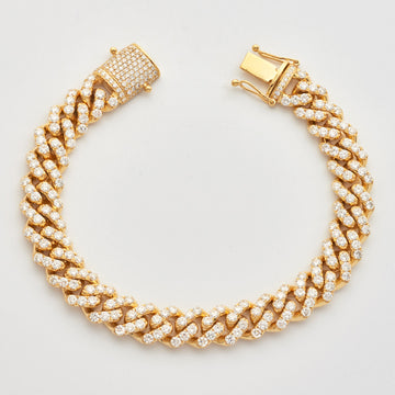 10KY 8.94CTW DIAMOND MIAMI CUBAN BRACELET