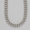 10KW 24.87CTW DIAMOND MIAMI CUBAN NECKLACE