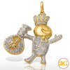 10KY 1.15CTW YELLOW AND WHITE DIAMOND "DOUGH BOY"