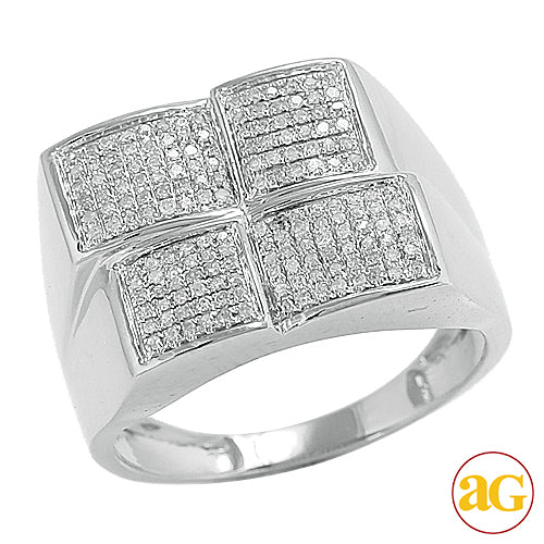 10KW 0.55CTW DIAMOND MENS RING