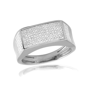 10KW 0.35CTW MICROPAVE DIA MENS RING